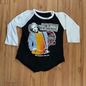 Tom Petty & Heartbreakers Hard Promises Tour 1981 Concert Band Rock Raglan shirt